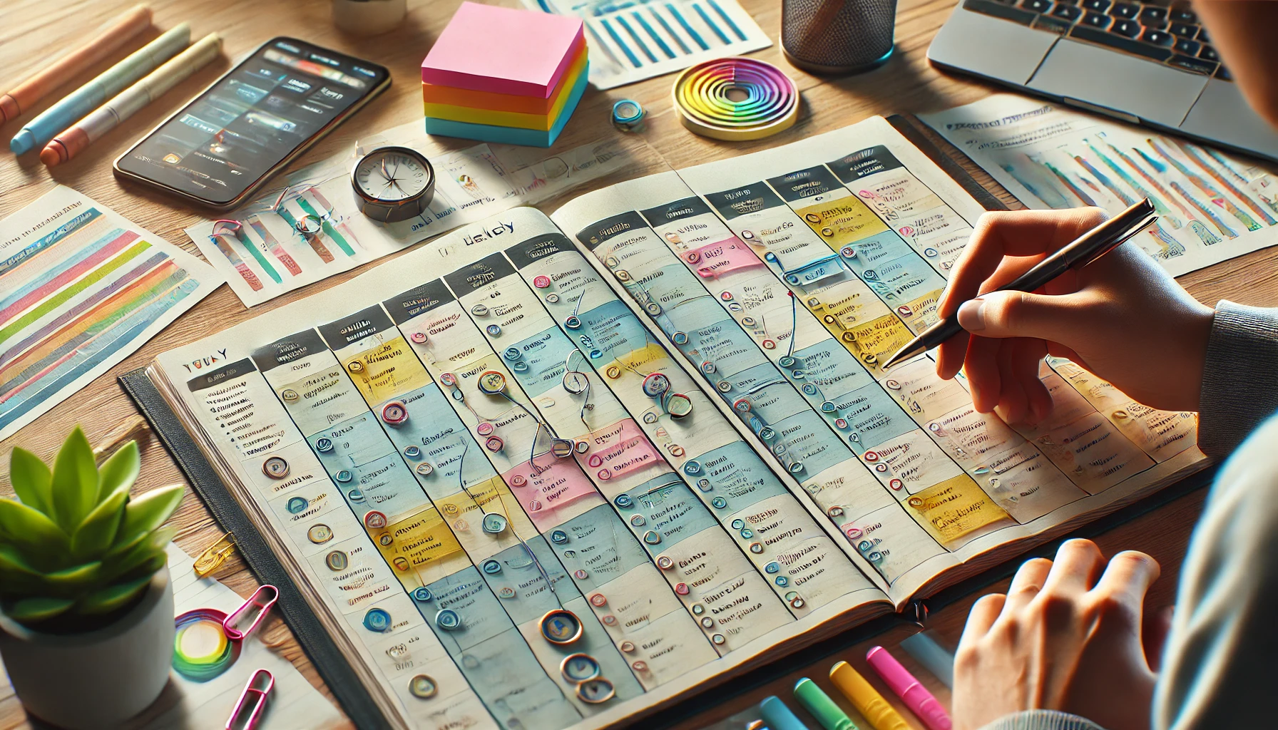 How to Organize Your Week Using a Color-Coding System on Paper for Those Who Don't Like Apps