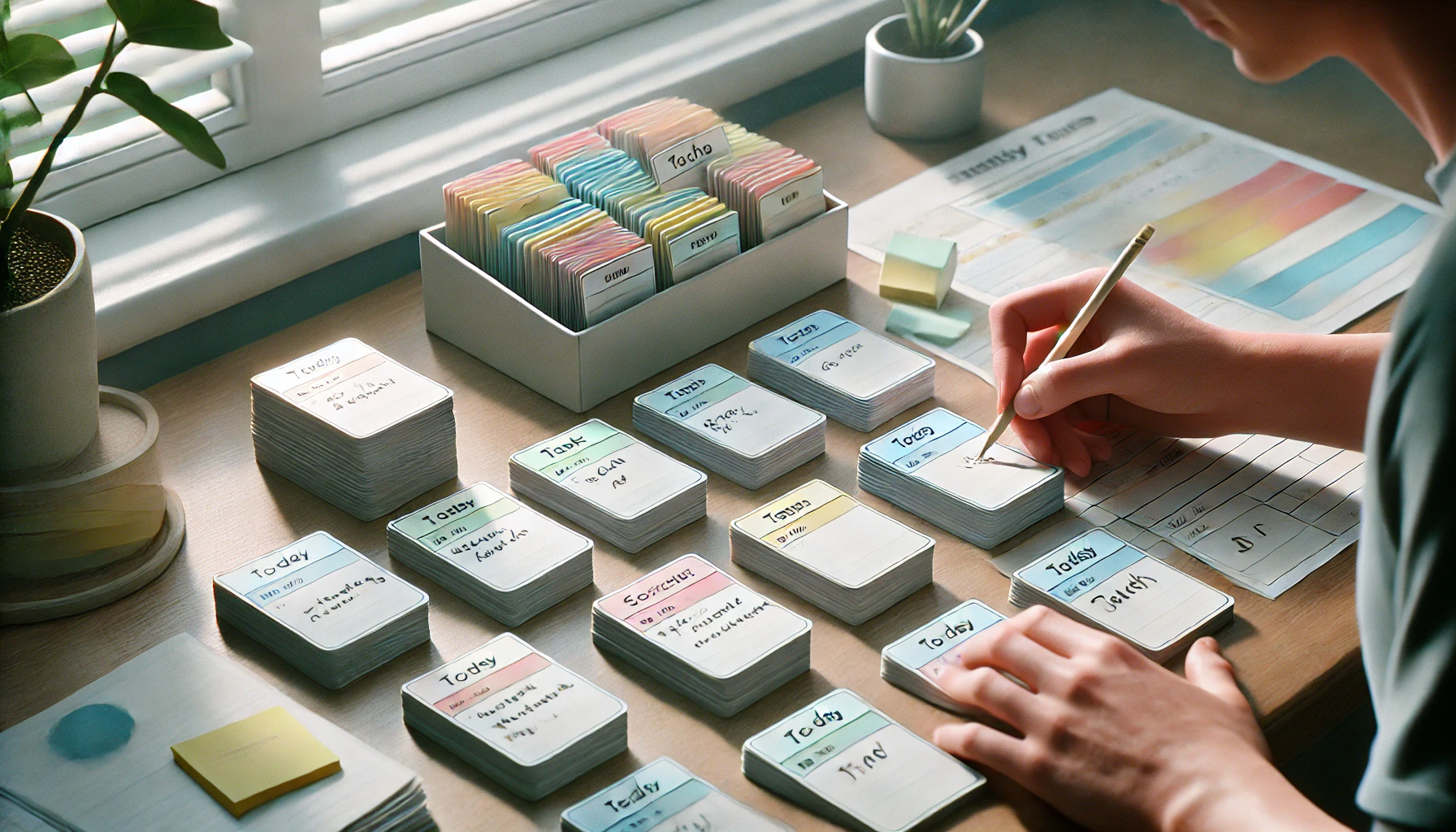 How to Organize Your Weekly Tasks Using Manual Cards for Those Who Can't Follow Schedules
